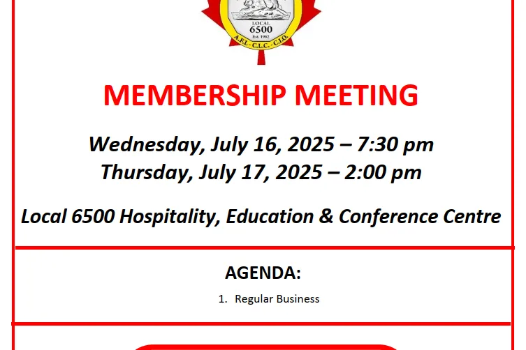 July Membership Meeting