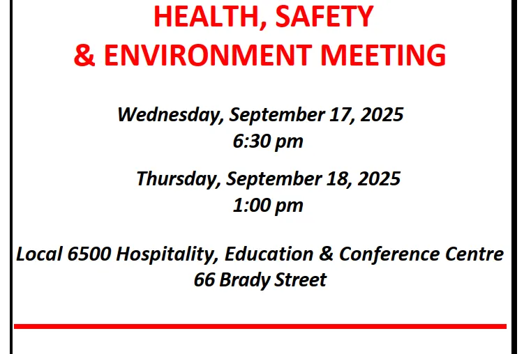 September Health & Safety Meeting