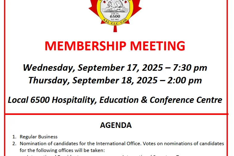 September Membership Meeting