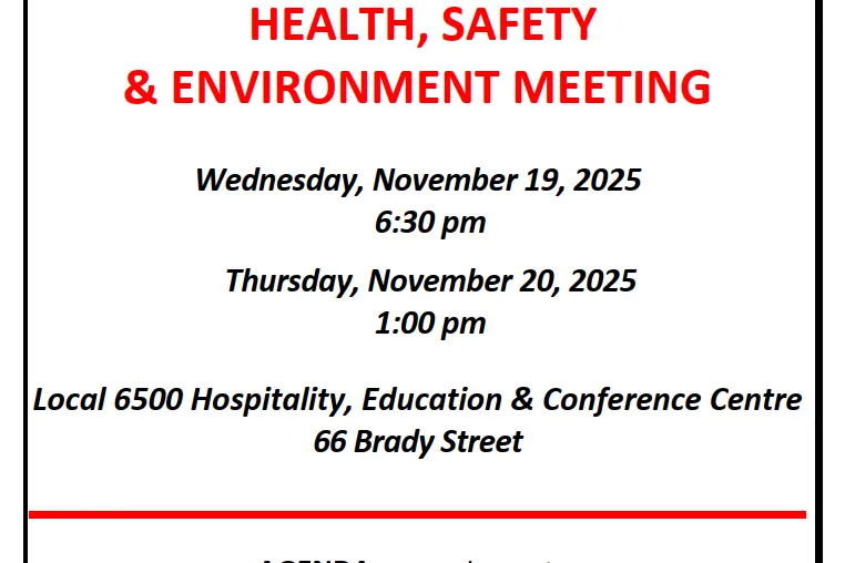 Health and safety meeting November 2025