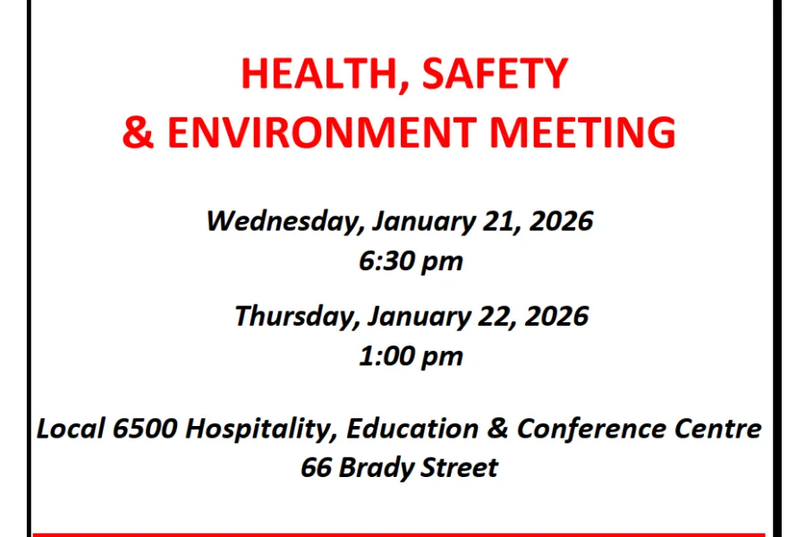 January 2026 Health and Safety Meeting