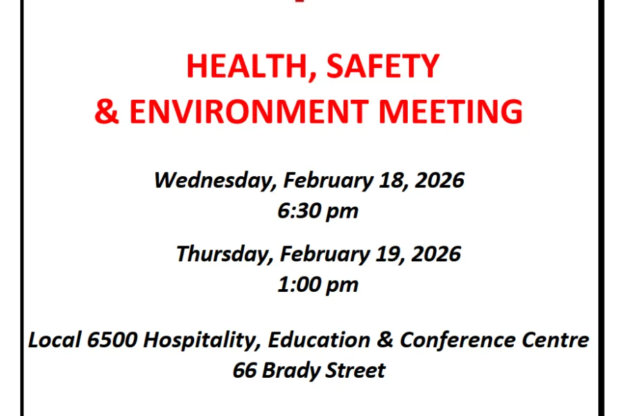 Health and safety meeting February 2026