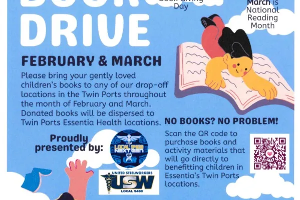 flier for the book drive