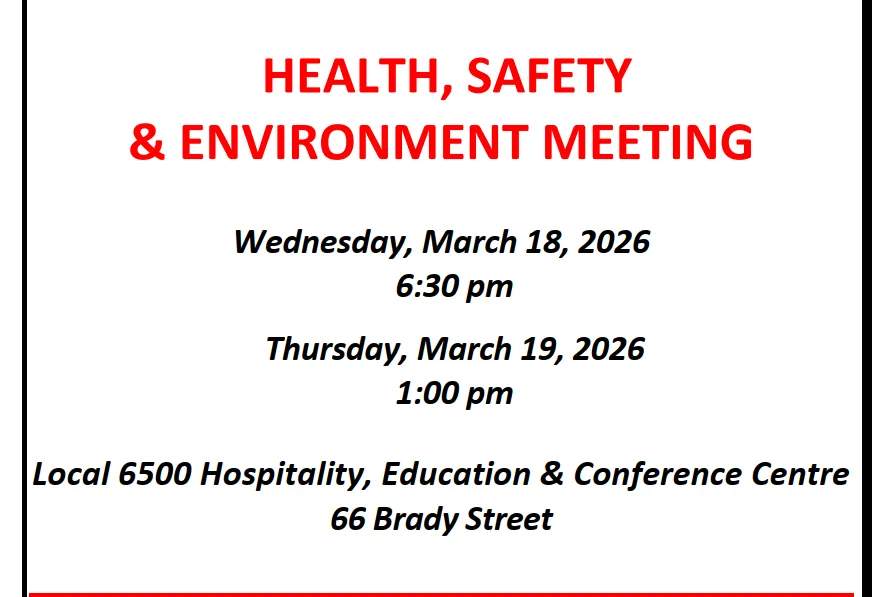March Health and Safety Meeting