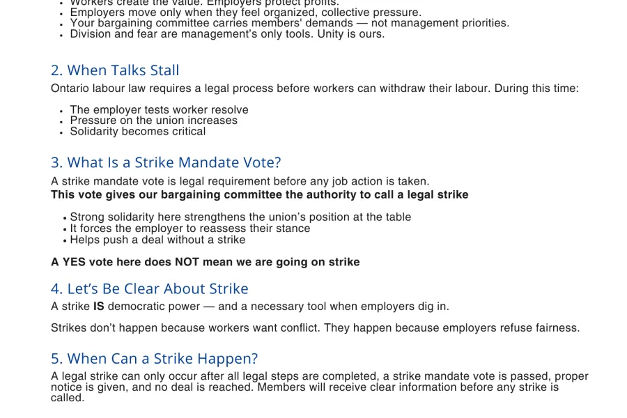Strike Mandate Vote
