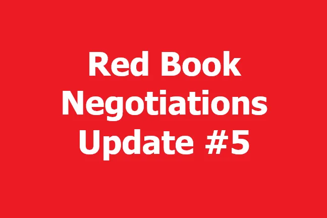 Red Book Negotiations Upate #5