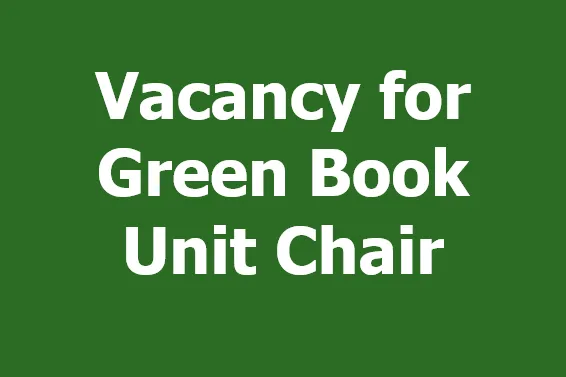 Vacancy for Green Book Unit Chair