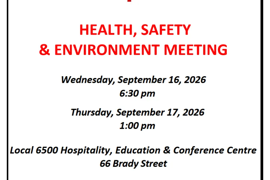 September Health & Safety Meeting