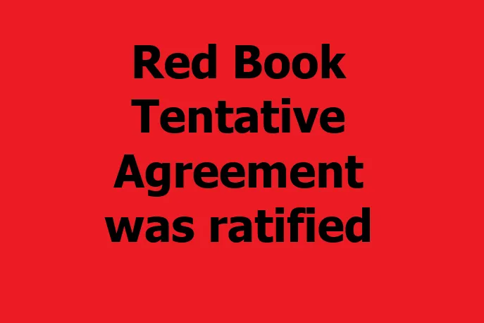 Red Book TA was ratified