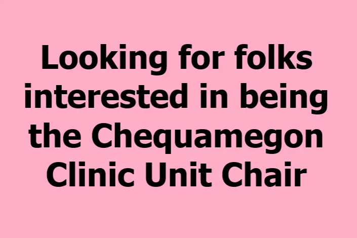 Looking for Chequamegon Unit Chair