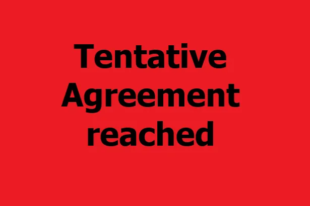 tentative agreement reached