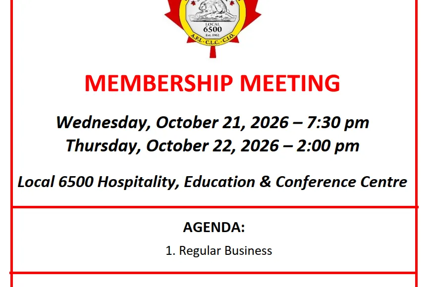 October Membership Meeting