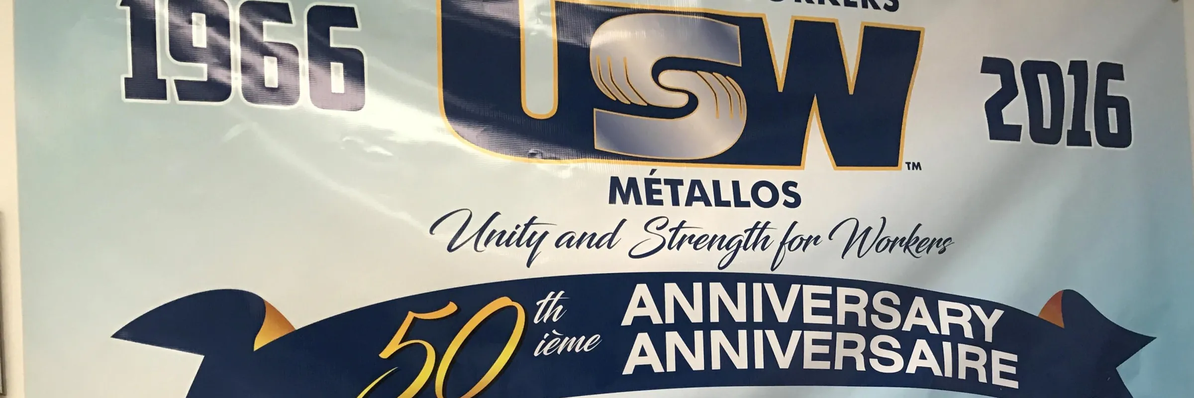 Local 7085 50th anniversary banner