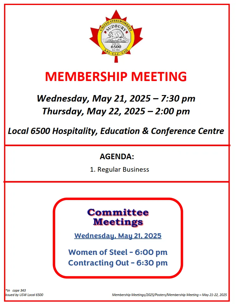 Membership Meeting May 21