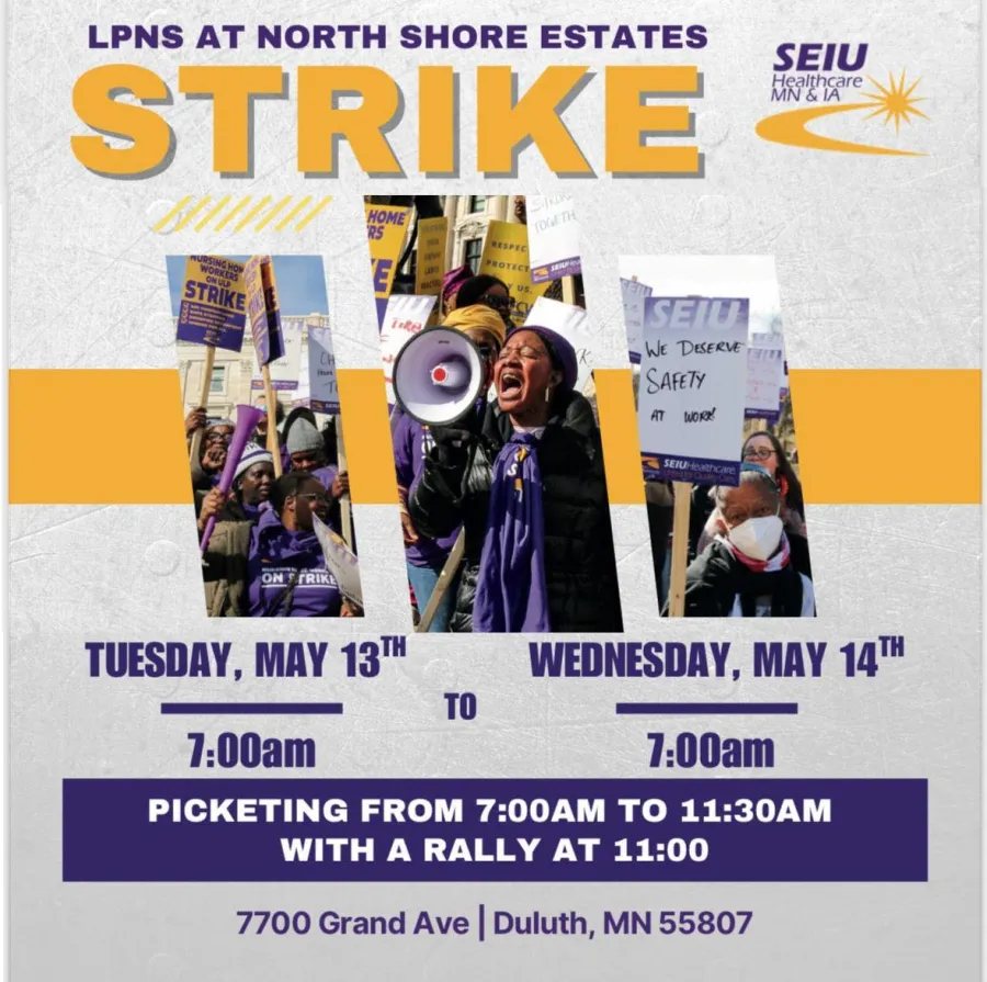 flyer for SEIU strike