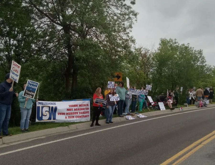 photo of informational picket