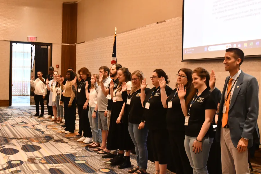 New members are sworn in