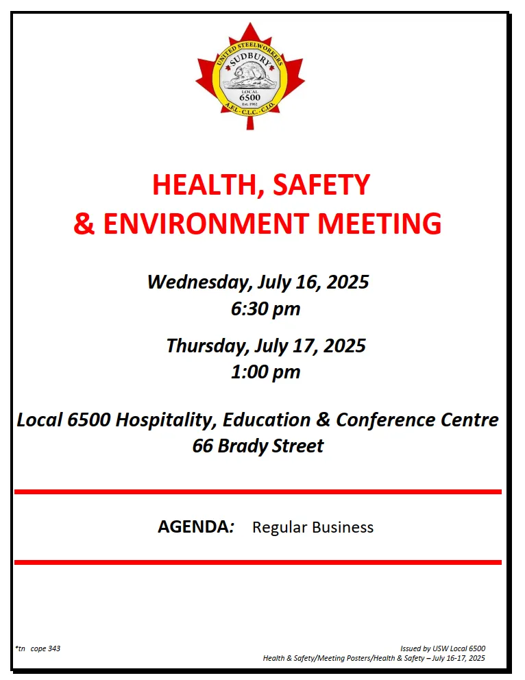 July Health and Safety