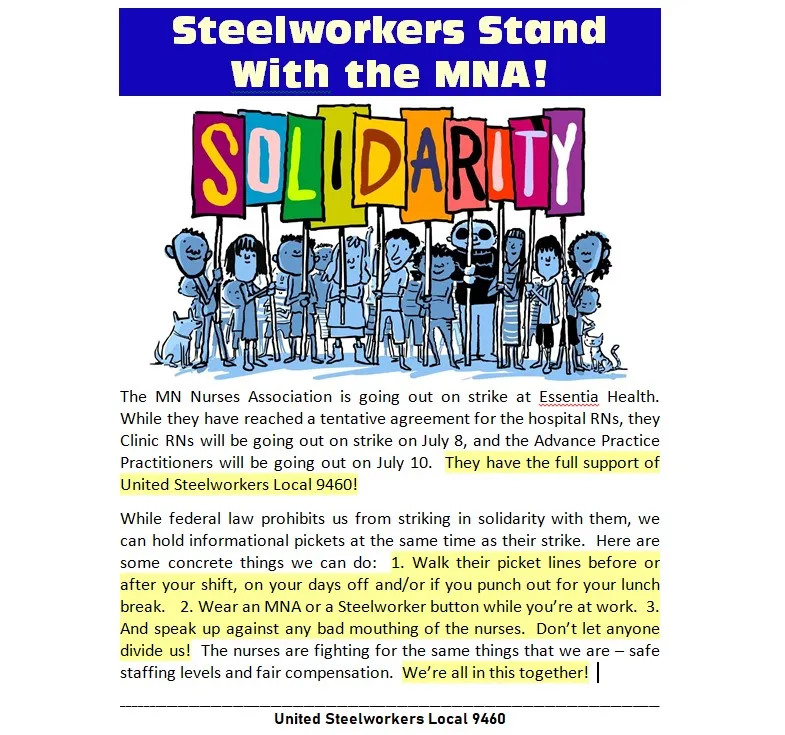 photo of Steelworker flier