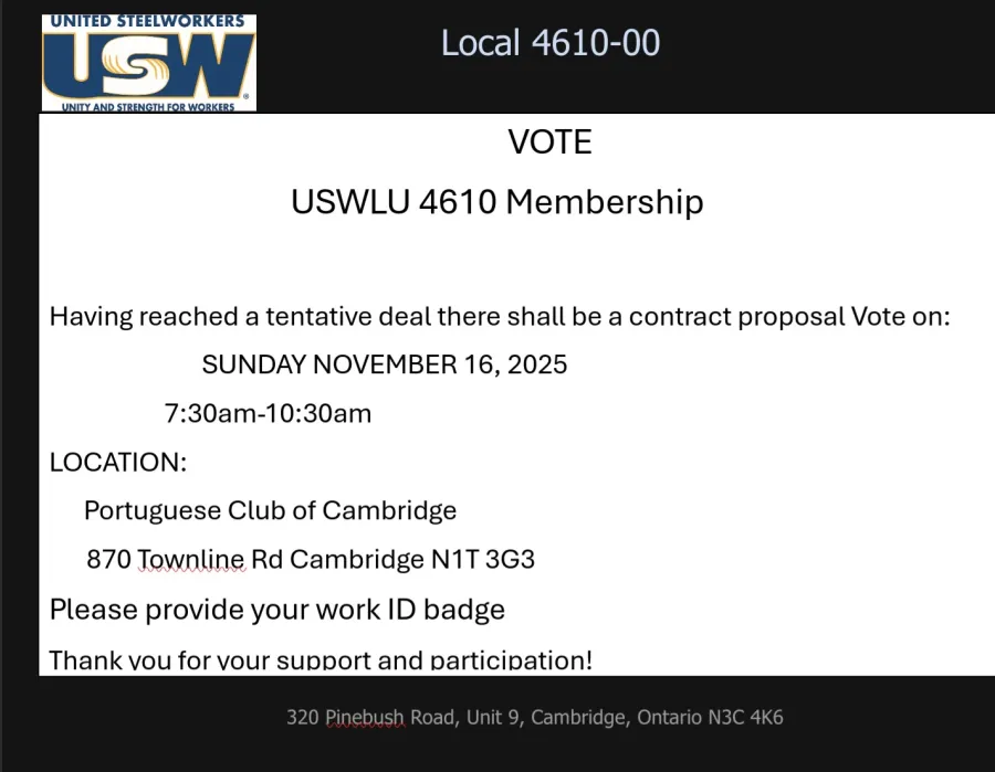 Contract proposal vote