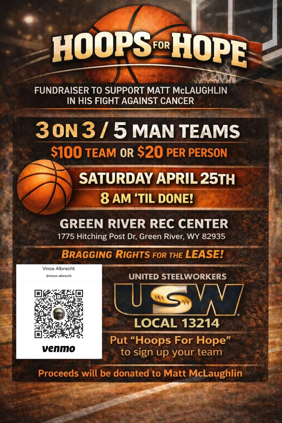 Hoops For Hope Flyer