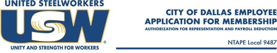 City of Dallas NTAPE Membership Application