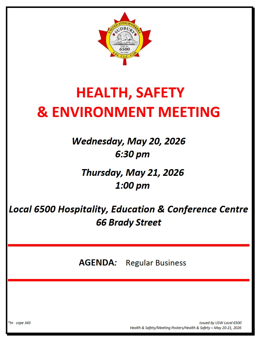 May Health and Safety Meeting