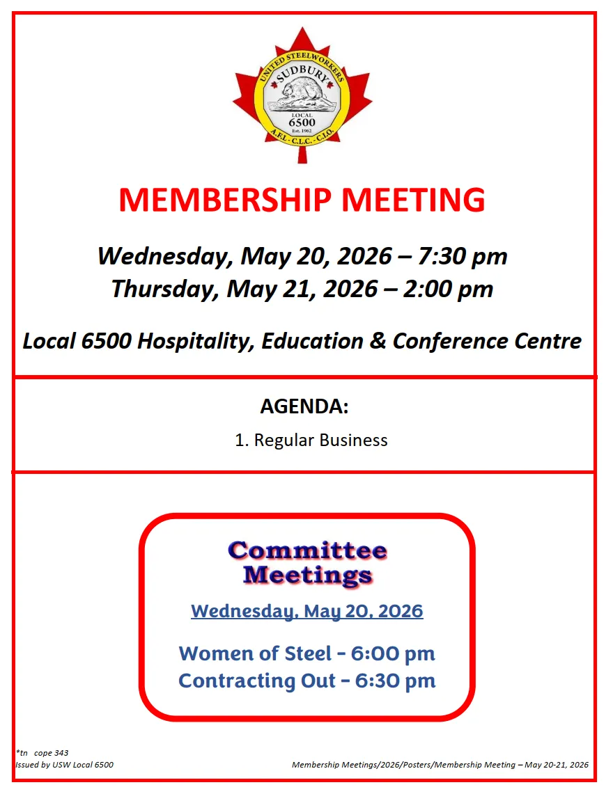 May Membership Meeting