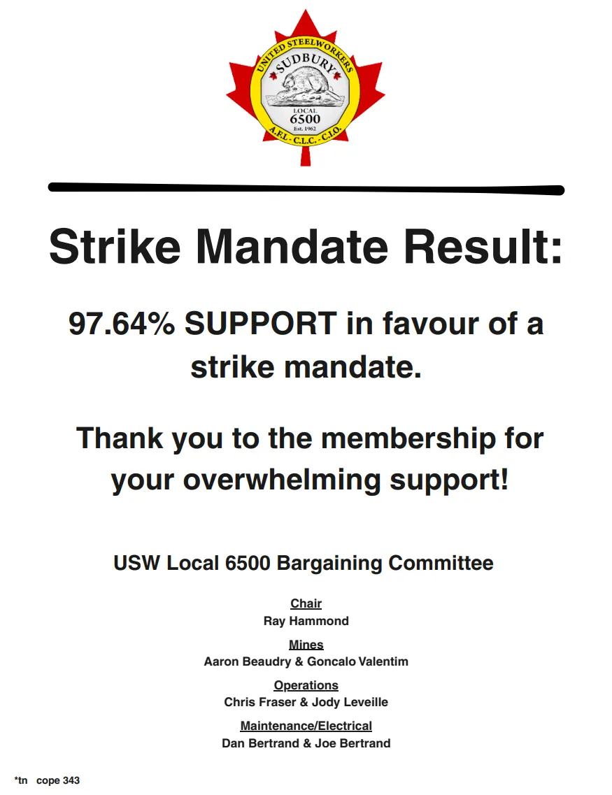 Strike Mandate Result