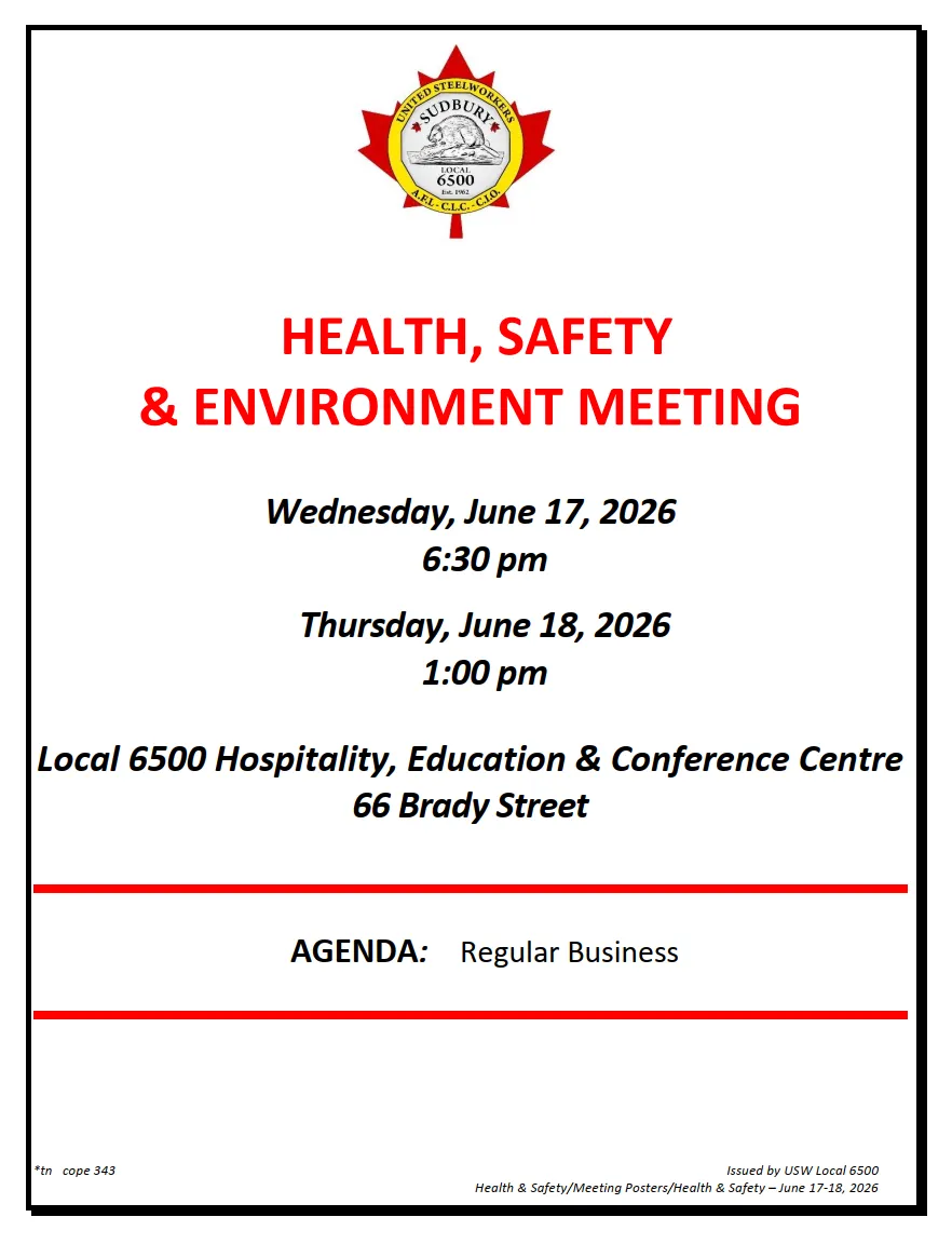 June Health & Safety Meeting