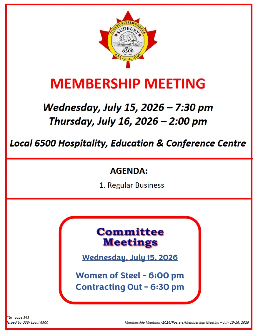 July Membership Meeting