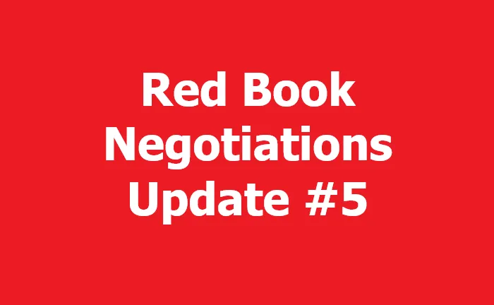 Red Book Negotiations Upate #5