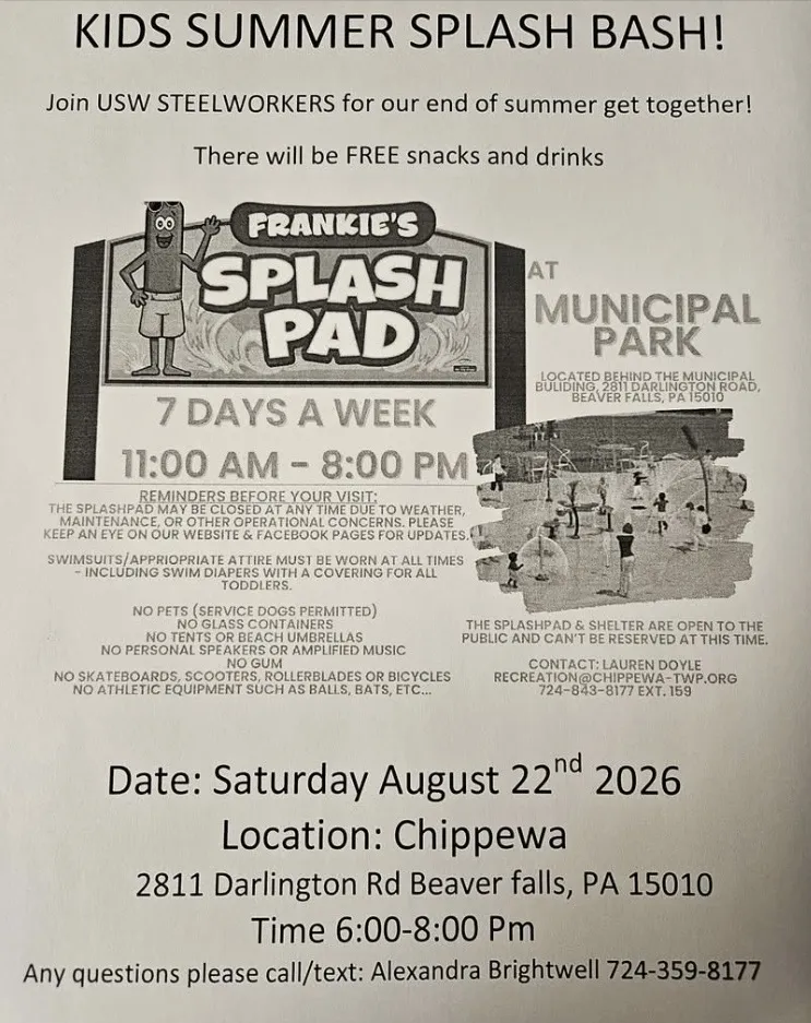 Bring your kids and have some good wet fun.