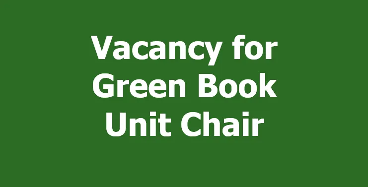Vacancy for Green Book Unit Chair