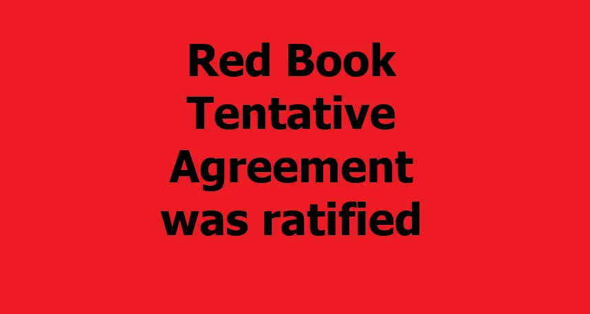 Red Book TA was ratified