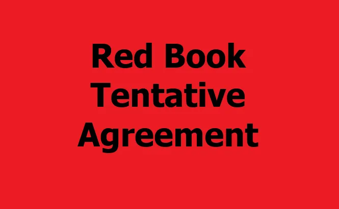 Red Book Tentative Agreement