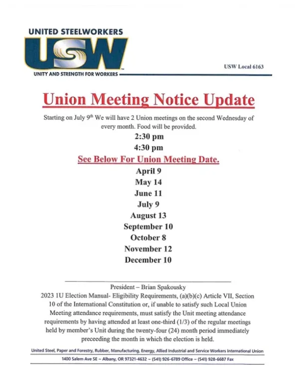 Meeting Notice 7/17/25