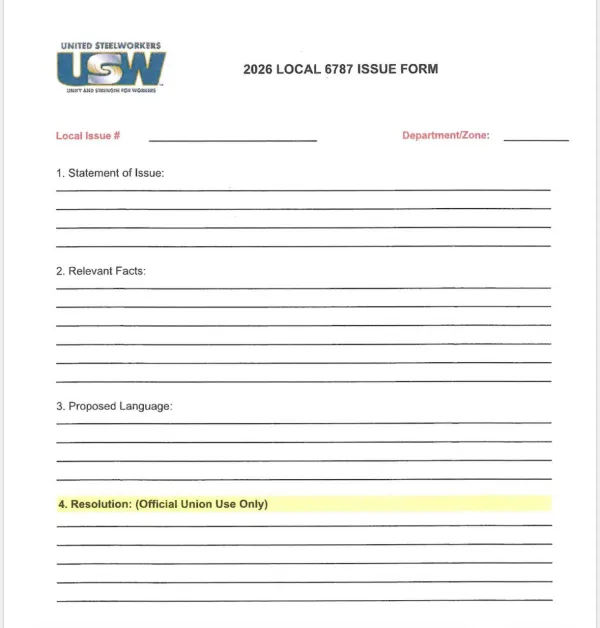2026 Local Issues Form