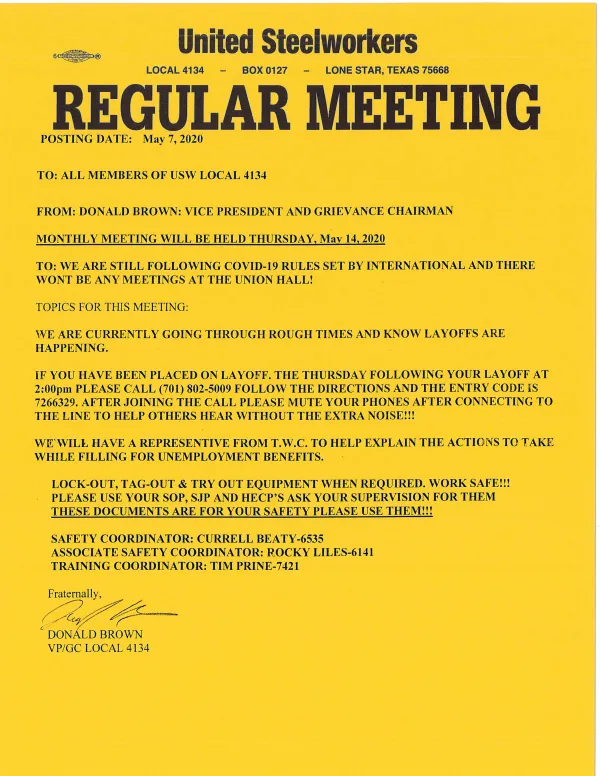notice