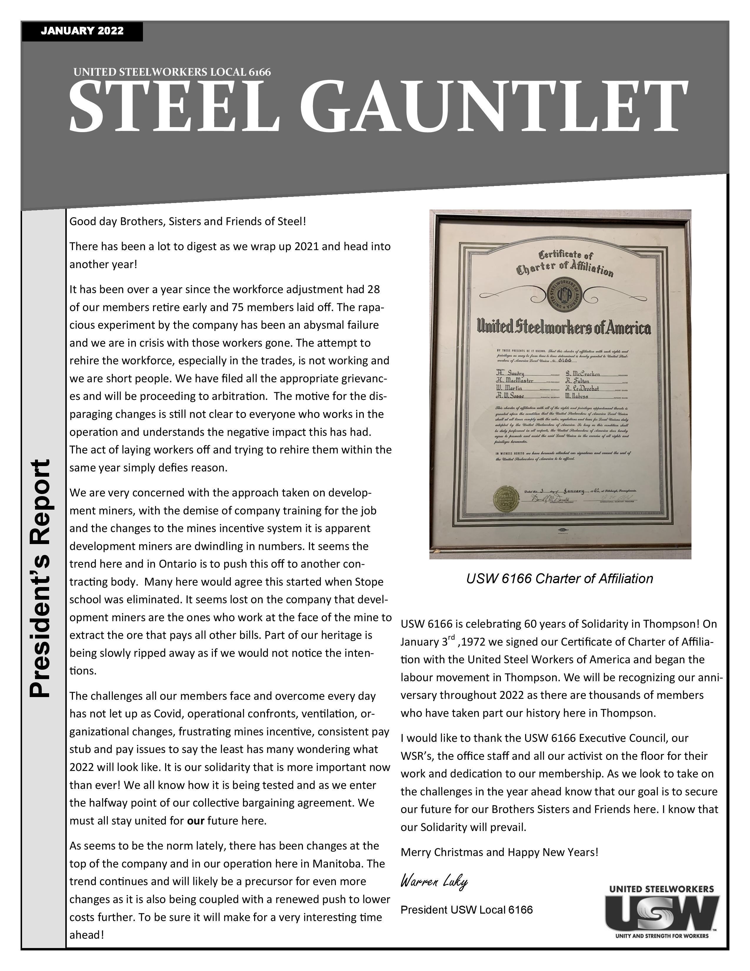 Jan 2022 Steel Gauntlet