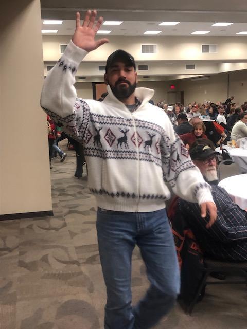 11.17.18 Ugly Sweater Contest Contestant