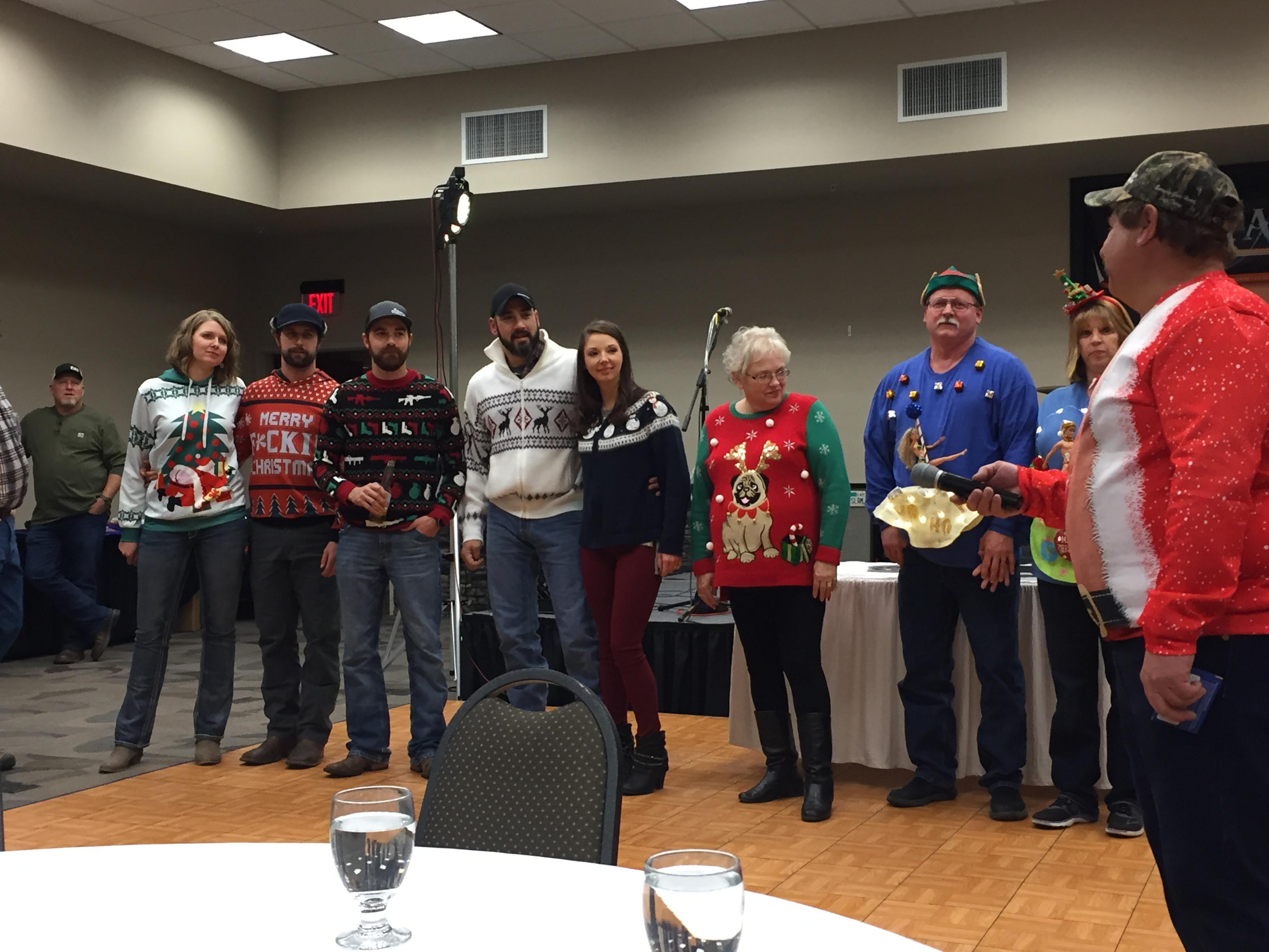 11.17.18 Ugly Sweater Contest Contestants