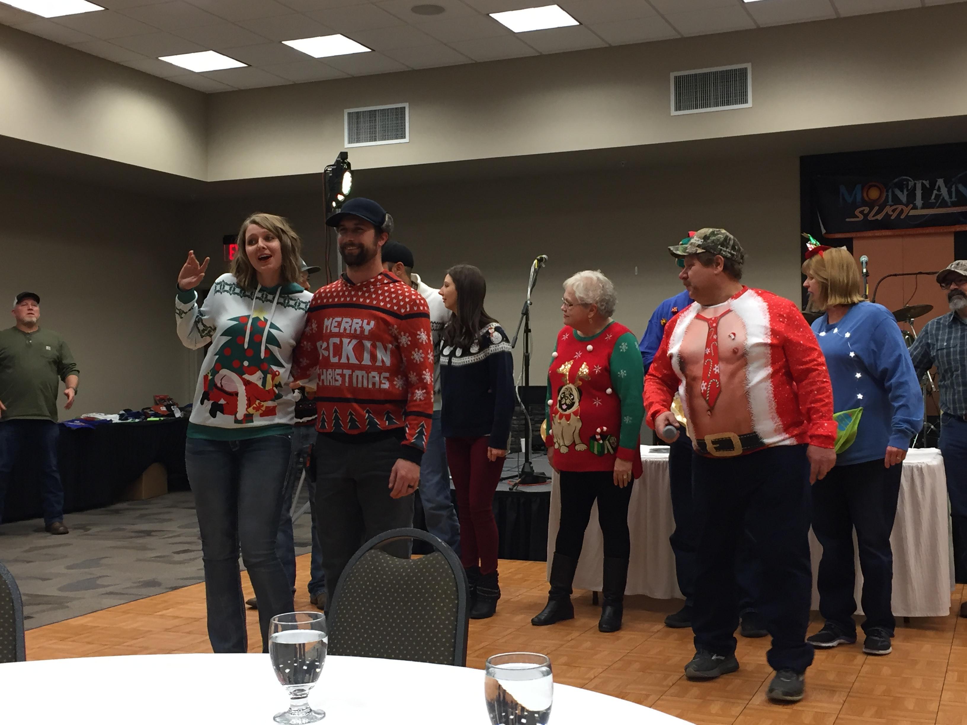 11.17.18 Ugly Sweater Contest Contestants