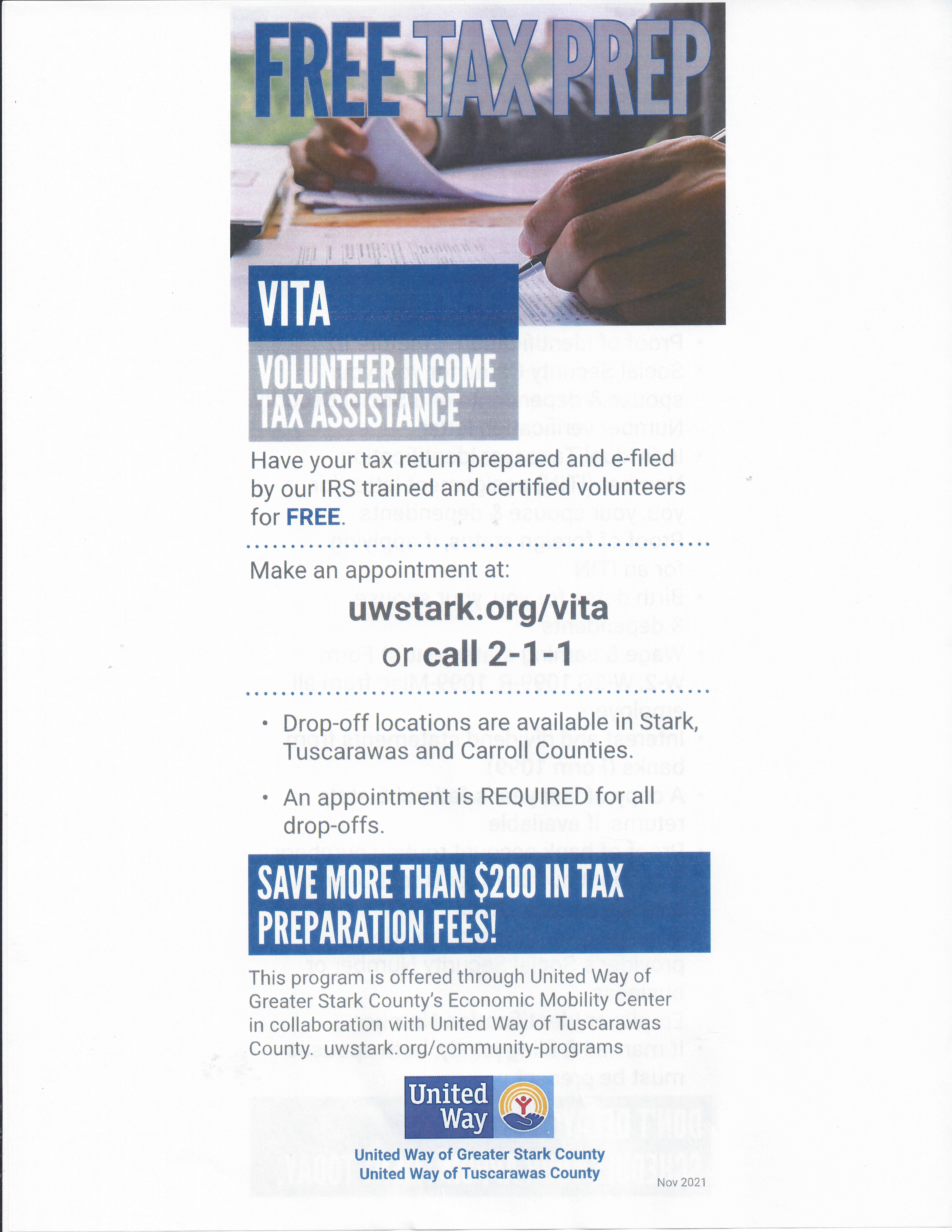 VITA Tax prep